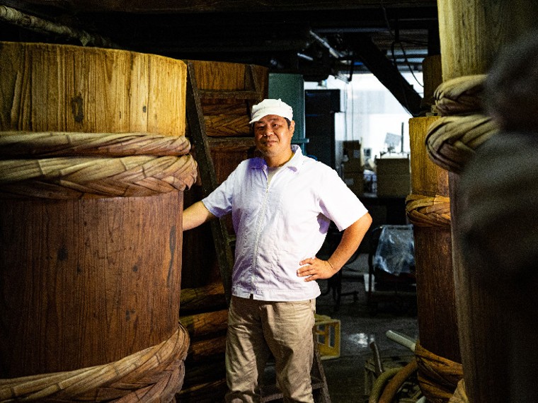 《真庭市／河野酢味噌製造工場》蔵付き菌と杉桶製法による天然醸造を守る。