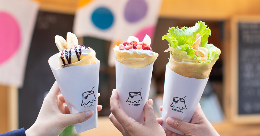 KIKORU》木を身近に感じる自然豊かな空間で、本格ジェラートとクレープ